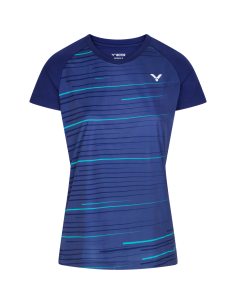 Victor T-34100 B Dame Blå T-shirt til tennisspil 